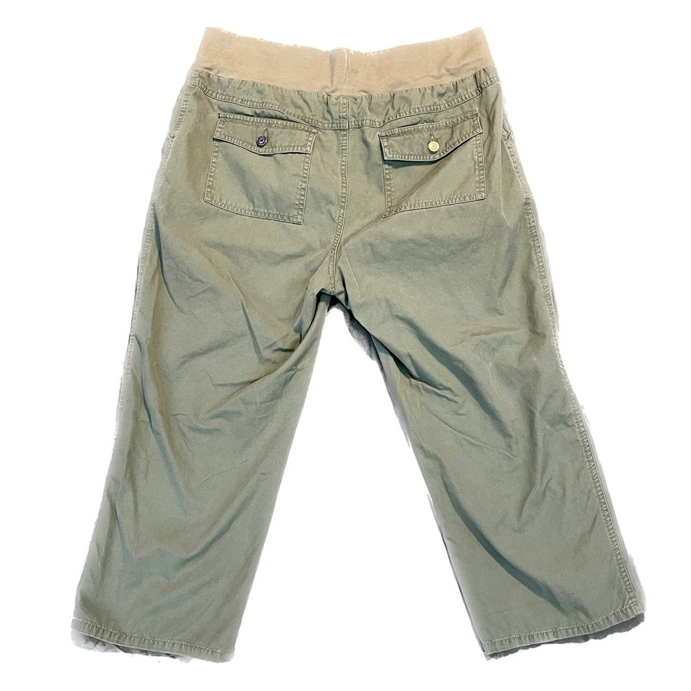 Oh Baby! By Motherhood Army Green Cropped Cargo Pants Medium - Picture 3 of 5